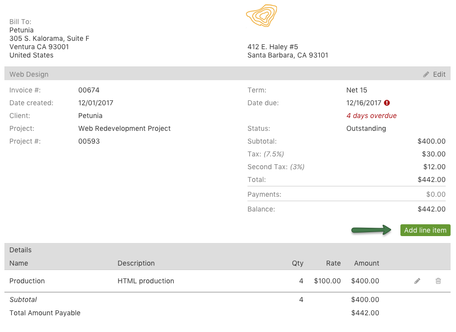 Adding a discount to an Invoice | Intervals Help Documentation
