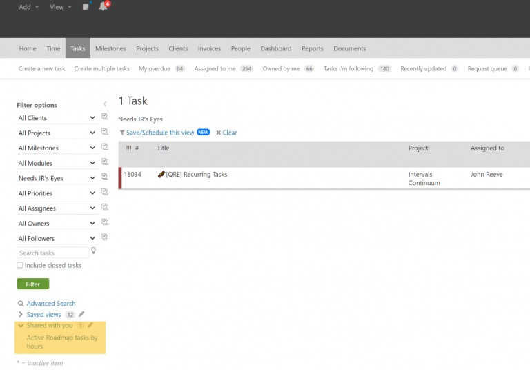 Can I Share A Saved Filter With Other Users? | Intervals Help Documentation